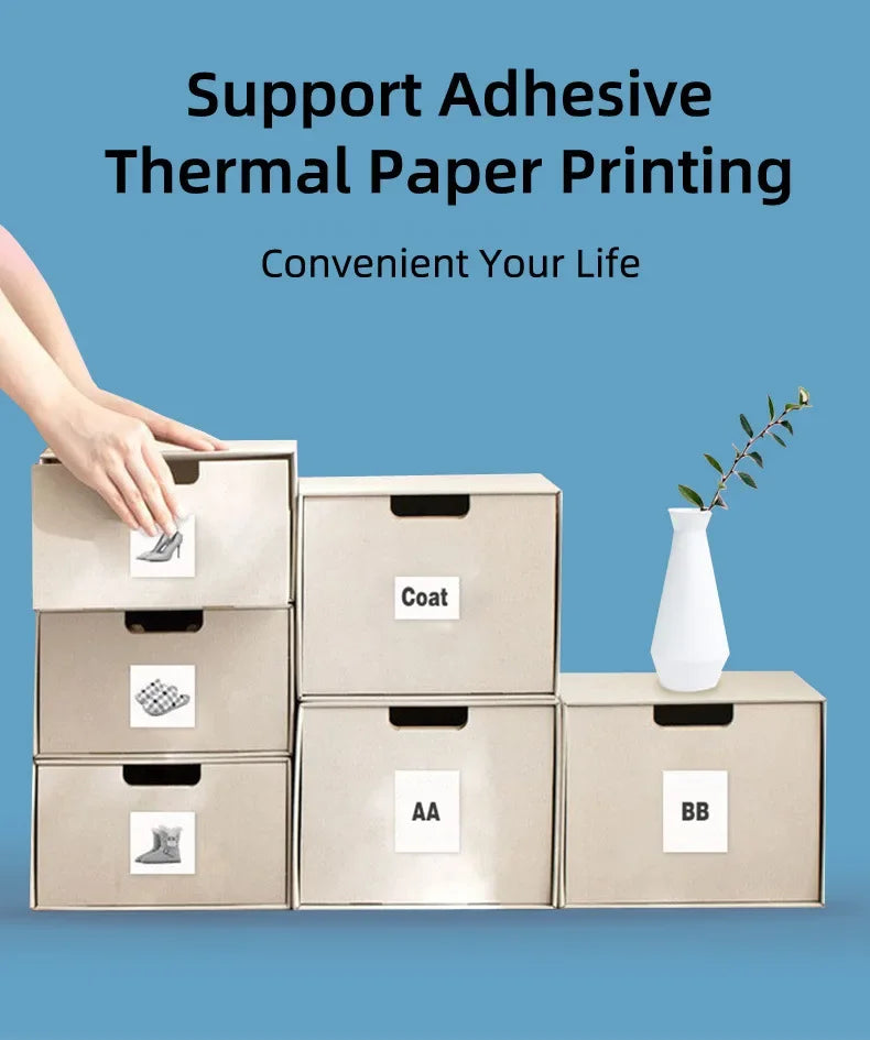 Mini Impresora Portátil Bluetooth - Sin Tinta (Cute Cat)