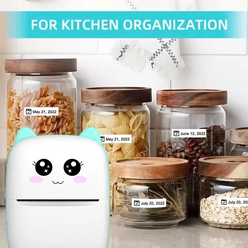 Mini Impresora Portátil Bluetooth - Sin Tinta (Cute Cat)